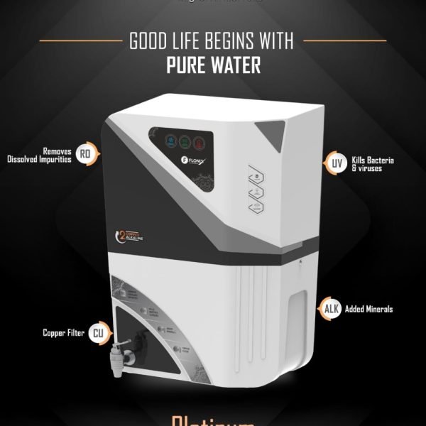 Platinum model, 15 LPH 7 STAGE RO + ALKALINE +  COPPER + UV  SYSTEM