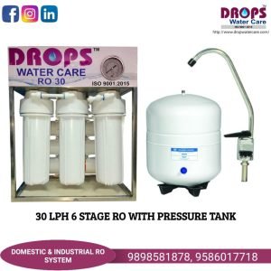 30 LPH 7 STAGE RO with 6 GALLAN pressure tank
